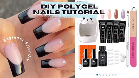 Polygel Nails Tutorial For Beginners Amazon Lofuanna Polygel Mini Kit