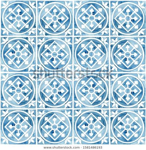 Shutterstock Koleksiyonunda HD Kalitesinde Hand Painted Watercolor Blue