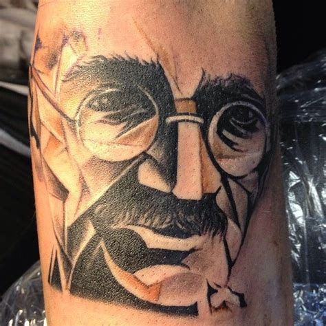 Ghandi tattoo by Katrin Ulrich TattooStage.com - Rate & Review your ...