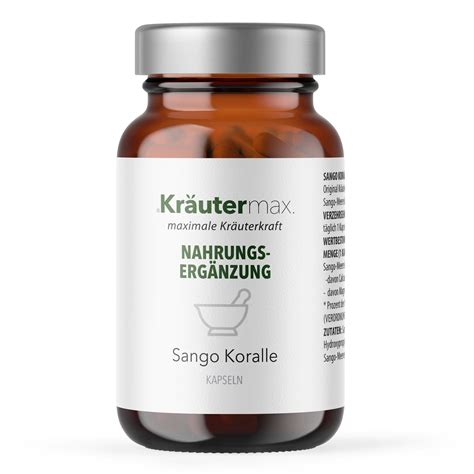 Kräutermax Sango Koralle Kapseln 90 St Shop Apotheke