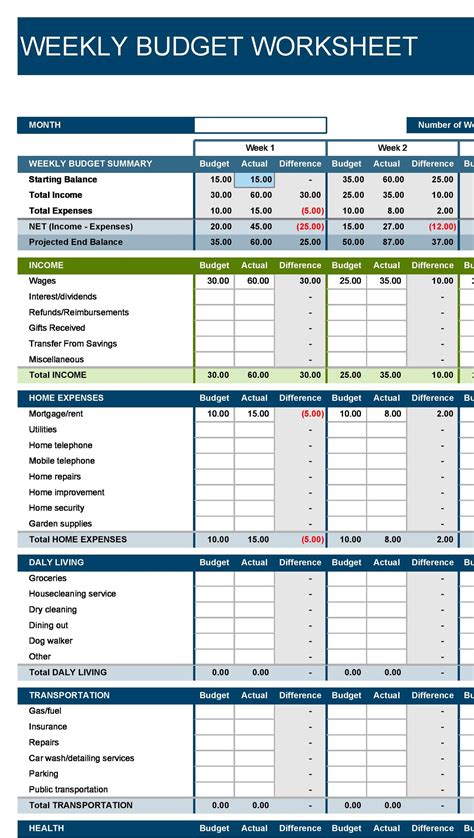 Budget Template 26 - Template Lab