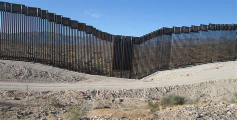 A BORDER WALL IN THE JACUMBA WILDERNESS AREA