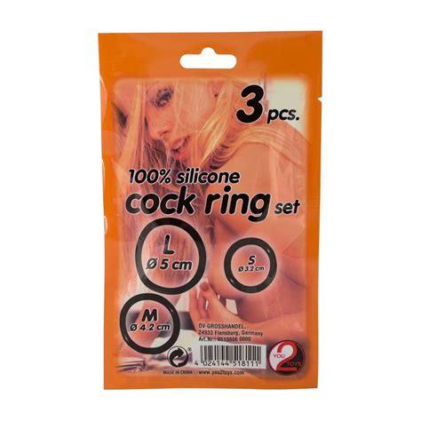 3 Anelli Fallici Cock Ring Erezione Pene più forte Sexy Shop Punto G