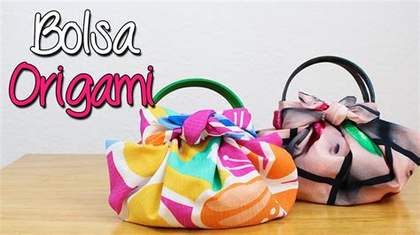 Bolsa Origami Cómo hacer Bolsa de tela fácil y sin coser DIY