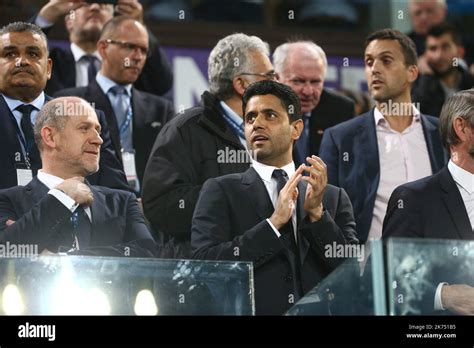 NASSER AL KHELAIFI ANTERO HENRIQUE JEAN CLAUDE BLANC Stock Photo Alamy