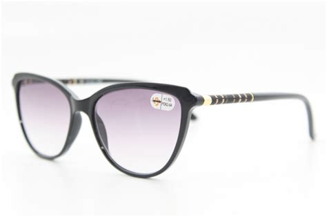 Готовые очки для зрения с тонированными линзами (черные) - купить с ...