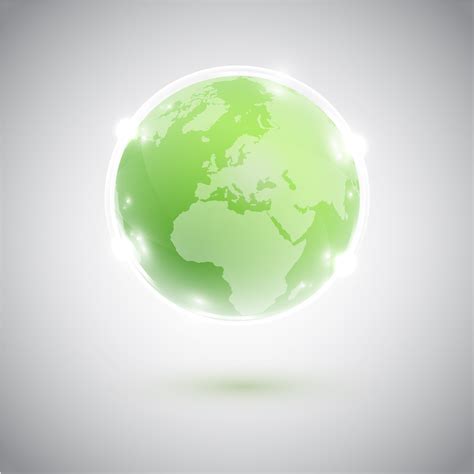 Green globe, vector illustration 309505 Vector Art at Vecteezy