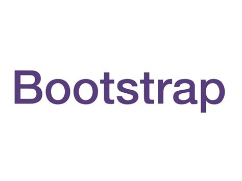 Bootstrap text Logo PNG vector in SVG, PDF, AI, CDR format