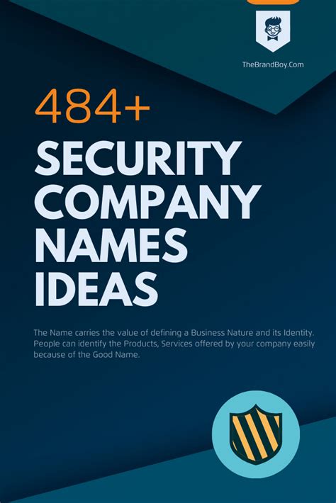 1471+ Security Company Names Ideas & Suggestions | Names for companies, Security companies ...