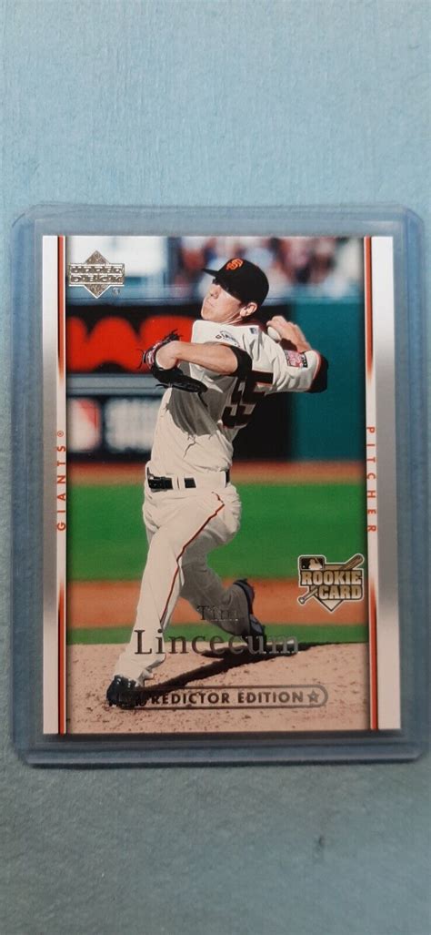 Upper Deck Series Predictor Edition Tim Lincecum Rookie Rc Card