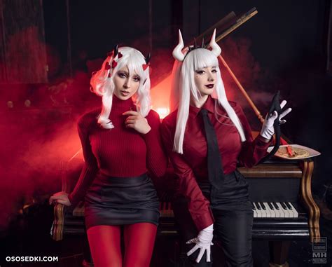 Mikomi Hokina Feat Gumiho Lucifer X Modeus Helltaker Naked Cosplay