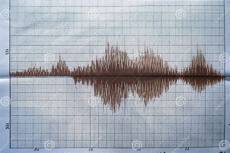 Seismograph Earthquake Map Earthquake Seismic Waves On Seismograph Graph Paper Generative Ai