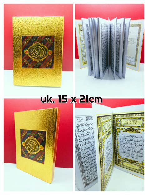 Al Quran Cover Emas Uk X Cm Lazada Indonesia