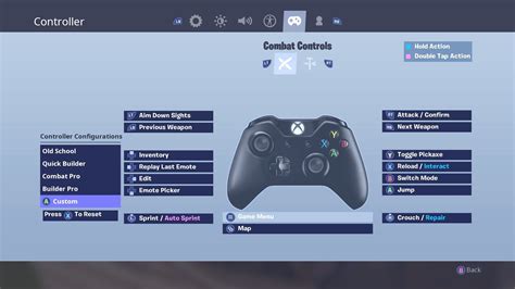 Xbox controller layout for Fortnite with new custom bindings. 4-paddles ...