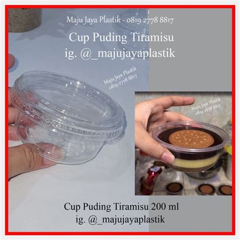 Jual Bowl Pudding Ml Cup Puding Tiramisu Ml Cup Puding Sip Puyo