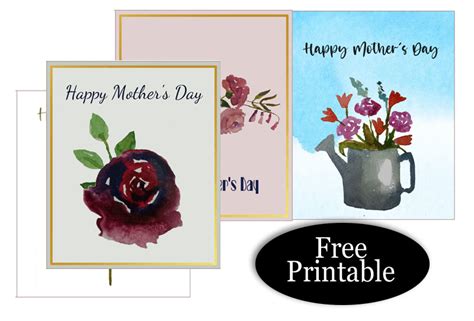 15 Free Printable Happy Mothers Day Cards