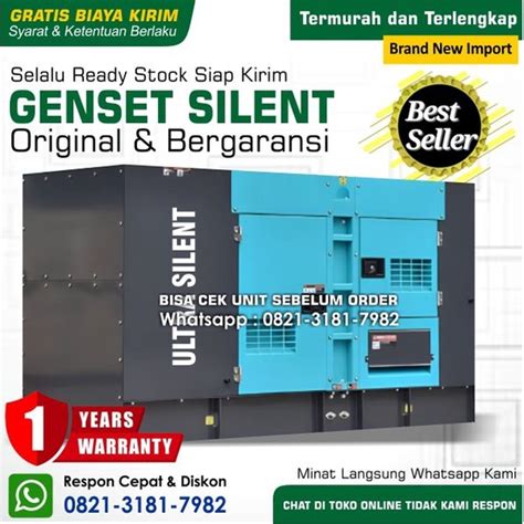 Jual Genset Kva Silent Perkins Cummins Isuzu Emerald Pusat