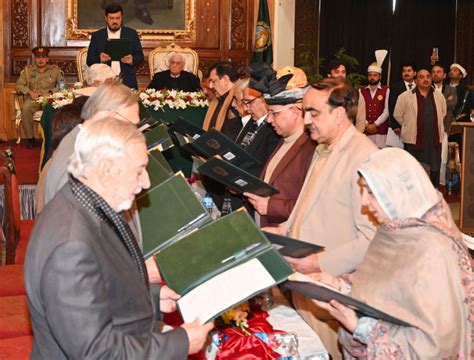 Peshawar Governor Of Khyber Pakhtunkhwa Haji Ghulam Ali Administering