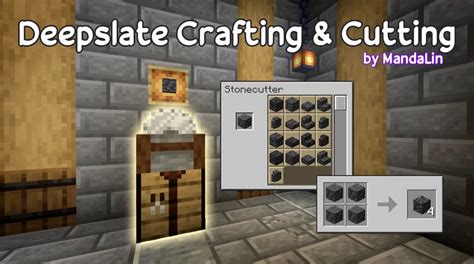 Deepslate Crafting And Stonecutting Minecraft Data Pack