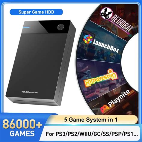 12 TB Gaming Festplatte Mit Hyperspin Launchbox Retrobat Playnite Mit