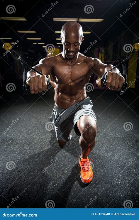 Wire Machine Weight Training Stock Photo Image Of Form Person 49189648