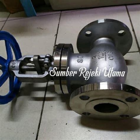 Jual Globe Valve Stainless Ss304 Jis 10K Flange 112Inch Di Lapak Hito