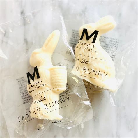 Mini White Chocolate Bunny – Macris Chocolates