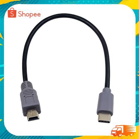 Duttek Type C Usb C Male To Mini Usb Pin Male On The Go Data