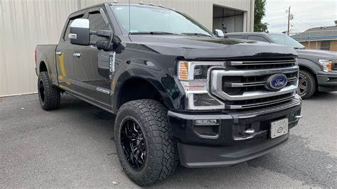 2020 Ford F250 Platinum Leveled On 35s Fuel Sledge Toyo At3s Youtube