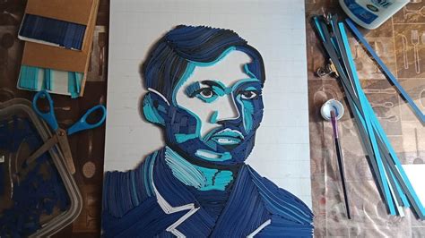 Quilling Artwork Dr Jose Rizal In Paper Quilling Art Youtube