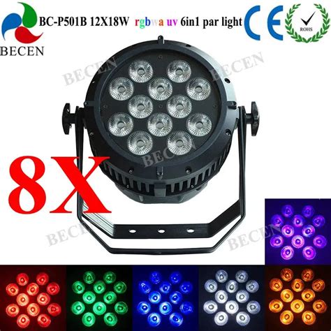 Aliexpress Buy Pcs X W In Rgbwa Uv Led Par Light Dmx