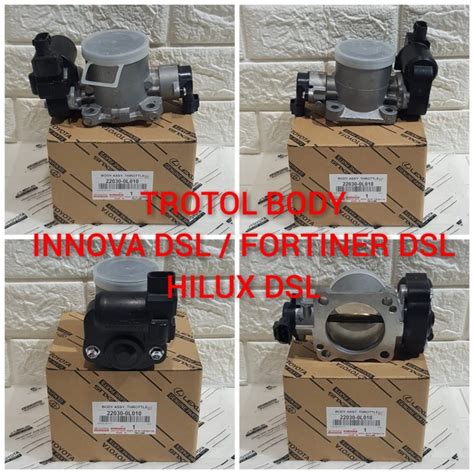 Jual Throttle Body Trotol Body Toyota Fortuner Innova Hilux Kd