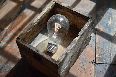 Premium Photo Light Bulb On The Box