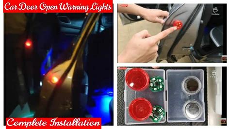 Wireless Car Door Open Warning Lights Installation Youtube