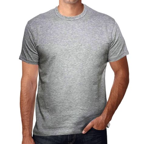 Grey Mens Plain T Shirt Birthday T 00519 Affordable Organic T Shirts Beautiful Designs