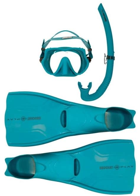 Kit Snorkel Beuchat Atoll Azul Atoll Nootica Es Todo Para Tus