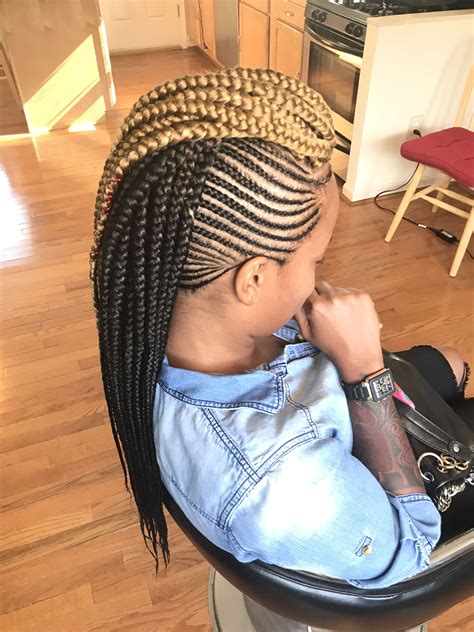 Black Hairstyles Braids Mohawk