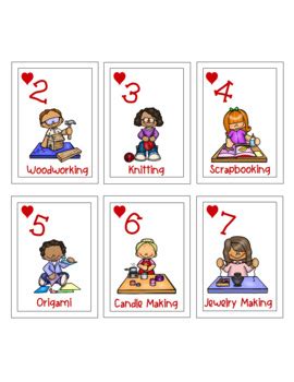 HOBBIES Playing Cards By Edutime Teachers Pay Teachers