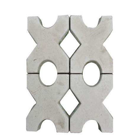 Grey Concrete X Shaped Grass Paver Block For Pavement Thickness 60 Mm At Rs 22piece In Gurugram