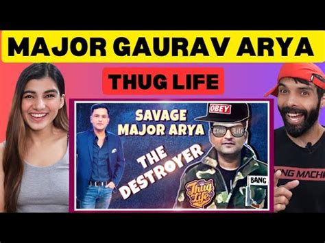 Major Gaurav Arya Thug Life Indian Media Best Viral Funny Moments