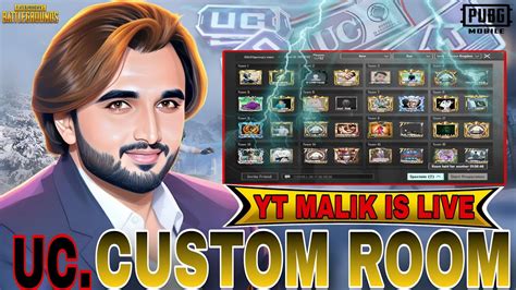 TikToker Youtuber Advance Custom Rooms YT MALIK LIVE PUBG MOBILE