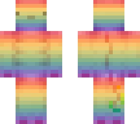 Rainbow Axolotl (V1.0) | Minecraft Skin