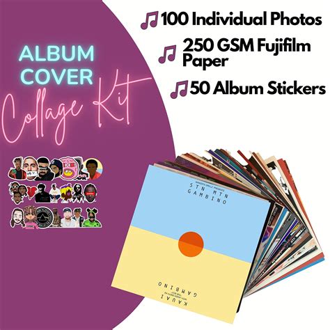 Unique America 150 Pcs Print Album Covers Square Printed Photos 4x4