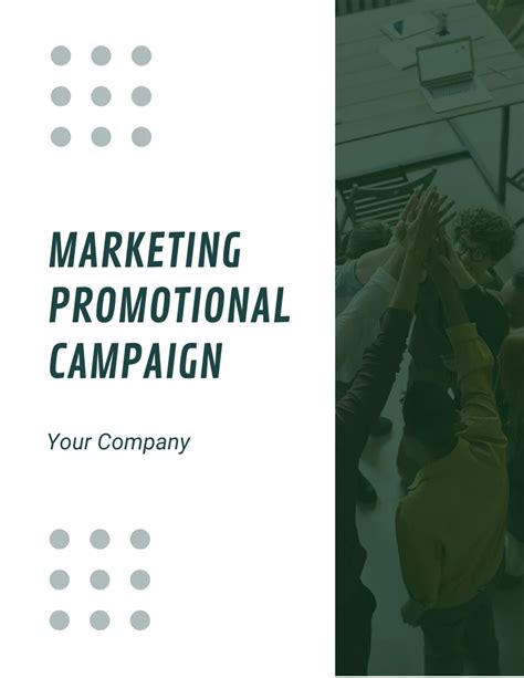 Promotional Campaign Communication Plan Template Venngage