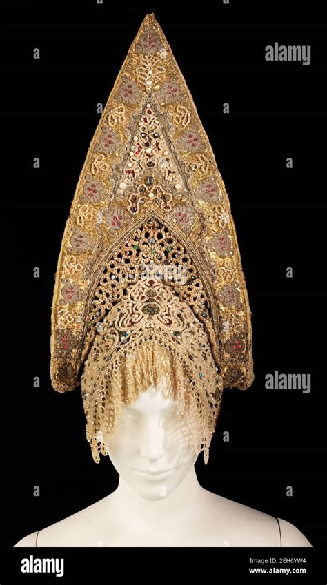 Headdress Russian Early 19th Century Stock Photo Alamy