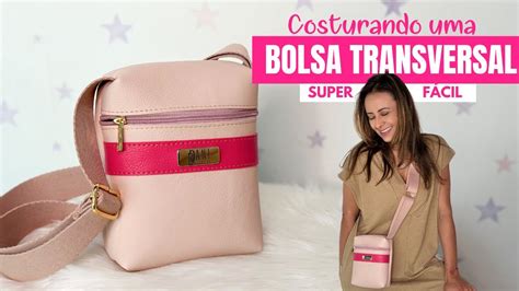 Bolsa Transversal Unissex Fácil de COSTURAR Passo a passo DIY