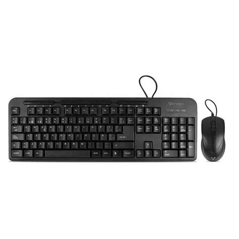 Kit Vorago Km 107 Teclado Y Mouse Alambrico Multimedia Usb Negro