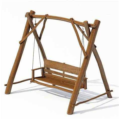 Outdoor Garden Swing 3d Model