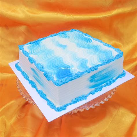 Blue on White Swirl Cake, Lakwimana