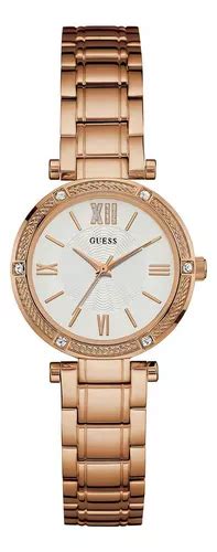 Reloj Guess Dama W0767l3 Oro Rosa Color Del Fondo Blanco MercadoLibre